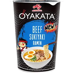 Набір: Локшина швидкого приготування Oyakata Yakisoba Teriyaki Chicken 96 г + Суп швидкого приготування Oyakata Ramen Beef Sukiyaki 63.5 г - мініатюра 3