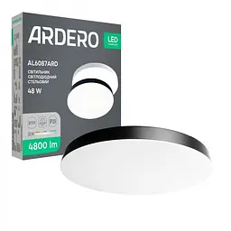 Світлодіодний накладний світильник Ardero AL6087ARD Trend чорний 48 Вт (80640)