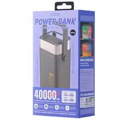Універсальна зарядна батарея Power Bank Remax RPP-596 40000 mAh PD20W+QC22.5W з ліхтаремУніверсальна зарядна батарея Power Bank Re - мініатюра 3