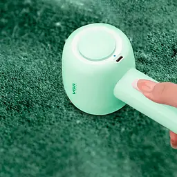 Акумуляторна машинка для видалення катишків із 3 ножами 20 мм Lint Remover VGR V-813 прилад для зняття ковтунців з одягу з резервуаром 5500 об/хв Зелений - мініатюра 12