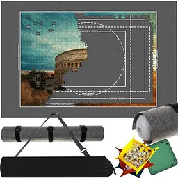 Килимок для пазлів Malatec 115×67 см з аксесуарами, чохол, мішечки 21835