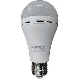 Світлодіодна лампа з акумулятором Works ELR60-7W A60, 3.7V 1800MAH (142572) - мініатюра 2