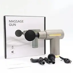 Перкусійний масажер для шиї голови та ніг Massage Gun XL-1011 • Електричний масажний пістолет - мініатюра 5