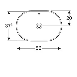 Умивальник Geberit Variform 60x40 Білий 500.729.01.2 - мініатюра 4