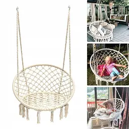 Садова гойдалка-гамак GardenLine Beige - мініатюра 7