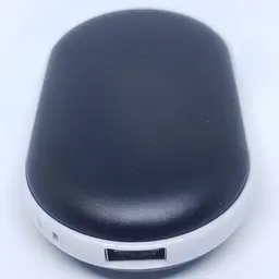 Кишенькова USB грілка обігрівач для рук Power Bank 5000 мАч чорна - мініатюра 3
