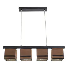 Люстра підвісна Brille з абажуром E14 60W BK (BKL-623S/4)