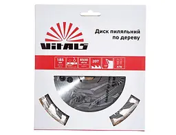 Диск пиляльний Vitals по дереву 185x20/16 мм ATB 20 (00000001681357) - мініатюра 3