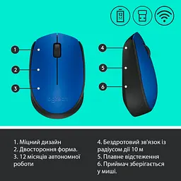 Мишка Logitech M171 Blue (910-004640) - мініатюра 7