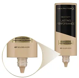 Тональна основа Max Factor Lasting Performance, відтінок 097 Golden Ivory, 35 мл (8000019472371) - мініатюра 2
