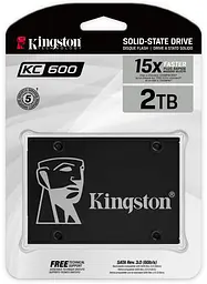 Накопичувач SSD 2TB Kingston KC600 2.5 SATAIII 3D TLC (SKC600/2048G) - мініатюра 4