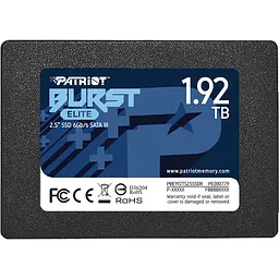 Накопичувач SSD Patriot Burst Elite 2.5" SATAIII 3D TLC 1.92TB (PBE192TS25SSDR)