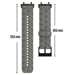 Ремінець Primolux Dimond силіконовий для годинника Xiaomi Amazfit T-Rex 3 (W2323GL2N) - Grey - мініатюра 6