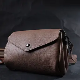 Компактна шкіряна сумка з трикутним клапаном Vintage 21,5х13,5х7 см sum0028984 - мініатюра 10