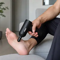 Перкусійний масажер MDHL Fascial Gun MD-9901 25 Вт +5 насадок - мініатюра 3
