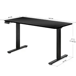Комп'ютерний стіл Mealux PowerDesk Duo Black (EVO-242 Duo B/B) - мініатюра 3