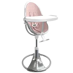 Стільчик для годування Bloom Fresco Silver/Blush pink (E10535-S\U10543-P) - мініатюра 2