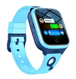 Дитячий смарт годинник Lemfo M14D з GPS, сім картою, HD камерою, прослушкою, акумулятором 1000 мАг та роботою до 7 днів Синій - мініатюра 3