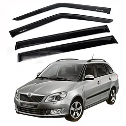 Дефлектори вікон вітровики Skoda Fabia 2007-2014 Скотч 3M Voron Glass
