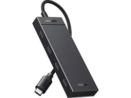 USB-хаб UGREEN CM806 USB-C to 4xUSB-C 3.2 Gen2 Black (35584) - мініатюра 2