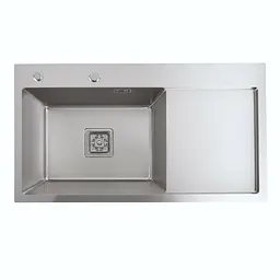 Кухонна мийка Platinum Handmade 780x430x220 L нержавійка (квадратний сифон,3.0/1.0), Нержавіюча сталь