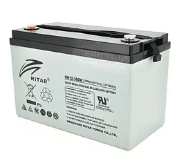 Акумуляторна батарея AGM RITAR HR-12380W 12 В 100 А·год - мініатюра 1