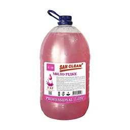 Рідке мило San Clean Рожеве 5 кг (4820003544426)