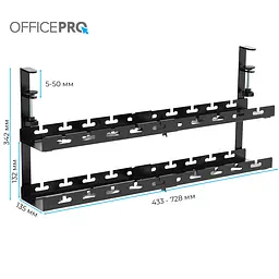 Органайзер для кабелів Officepro CT690B - мініатюра 5