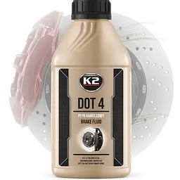 Гальмівна рідина K2 Dot-4 Brake Fluid 500 мл (T1041) Оригінал