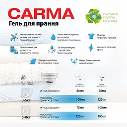 Гель для прання Carma Універсальний 1.95 л - мініатюра 3