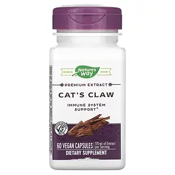 Екстракт котячого кігтя Nature's Way Premium Extract Cat's Claw, 60 вегакапсул для підтримки імунної системи