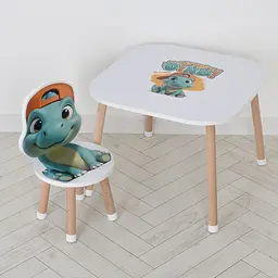 Дерев'яний дитячий столик Bambi M 502-5 зі стільчиком - мініатюра 2