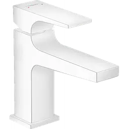 Змішувач Hansgrohe Metropol 100 для умивальника з донним клапаном push-open Matt White 32500700 Білий матовий