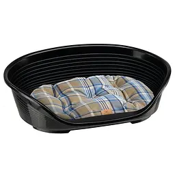 Пластиковий лежак для собак і котів Ferplast Siesta Deluxe 10 чорний 93,5×68×28,5 см 70210917 - мініатюра 4