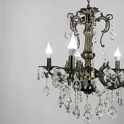 Підвісна кришталева люстра Crystal Life у бронзовому корпусі на 5 ламп Line.F 11549/5 - мініатюра 4
