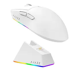 Игровая мышь Ajazz AJ-139W MC V2 Wireless/Bluetooth/USB ESports Gaming 12000dpi 35G White - мініатюра 2