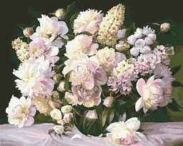 Картина за номерами Весняний букет © 40*50 см Орігамі LW 1073