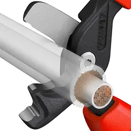 Ножиці для різання кабелів StepCut XL, 120мм.кв., 225мм KNIPEX 95 12 225, фосфатированные - мініатюра 2