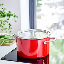 Каструля з кришкою KitchenAid Steel Core, 20 см, 3,7 л, червоний - мініатюра 6