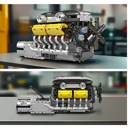 Конструктор Mould King Mking Двигун і коробка передач Lambo V12 (10202) [161048] - мініатюра 6