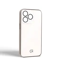 Чехол-накладка для Apple iPhone 14 Pro Max, Replica MagSafe, белый, противоударный защитный чехол с магнитным кольцом MagSafe, защита всего корпуса, TPU+PC, зеркальный, выступающий бортик вокруг экрана, ArmorStandart (ARM76214) - мініатюра 2