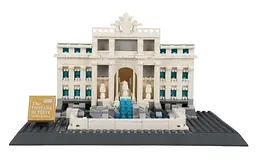 Конструктор Wange Архітектура 3D Фонтан Треві Fontana di Trevi-Rome 4212 дитячий 688 деталей - мініатюра 3
