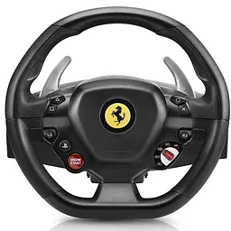 Кермо гоночне ігрове Thrustmaster T80 Ferrari 488 PC/PS4 вібраційне з педалями - мініатюра 2