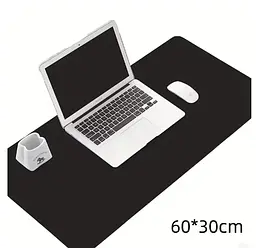Килимок для миші 60×30 см (экошкіра) Чорний  - мініатюра 2