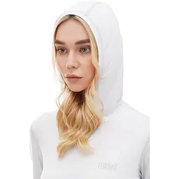 Термофутболка жіноча Turbat Hike Lite LS Hood Women S Світло-сірий - мініатюра 3
