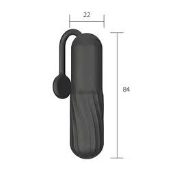 Віброкулька з хвостиком 10 режимів, USB, 8,4 см чорна K0600-1 - мініатюра 3
