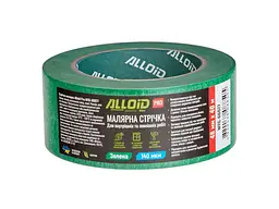 Стрічка ALLOID BUILDING TOOLS 38x40, 140 мкм Стрічка малярська для шорстких поверхонь, зелена 48мм х 40м, 140мкм - мініатюра 2