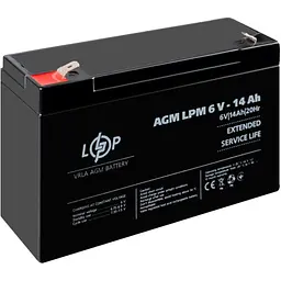 Акумулятор LogicPower AGM 6V (6V/14Ah/84Wh) (4160) [109171] - мініатюра 4