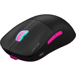 Бездротова миша HATOR Quasar 2 ULTRA 4K Wireless Black Pink (HTM570BP) - мініатюра 2