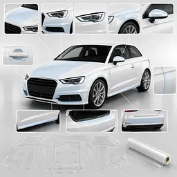 Антигравійна захисна бронеплівка за лекалами для Audi A3 8V 2012-2020 - зона даху